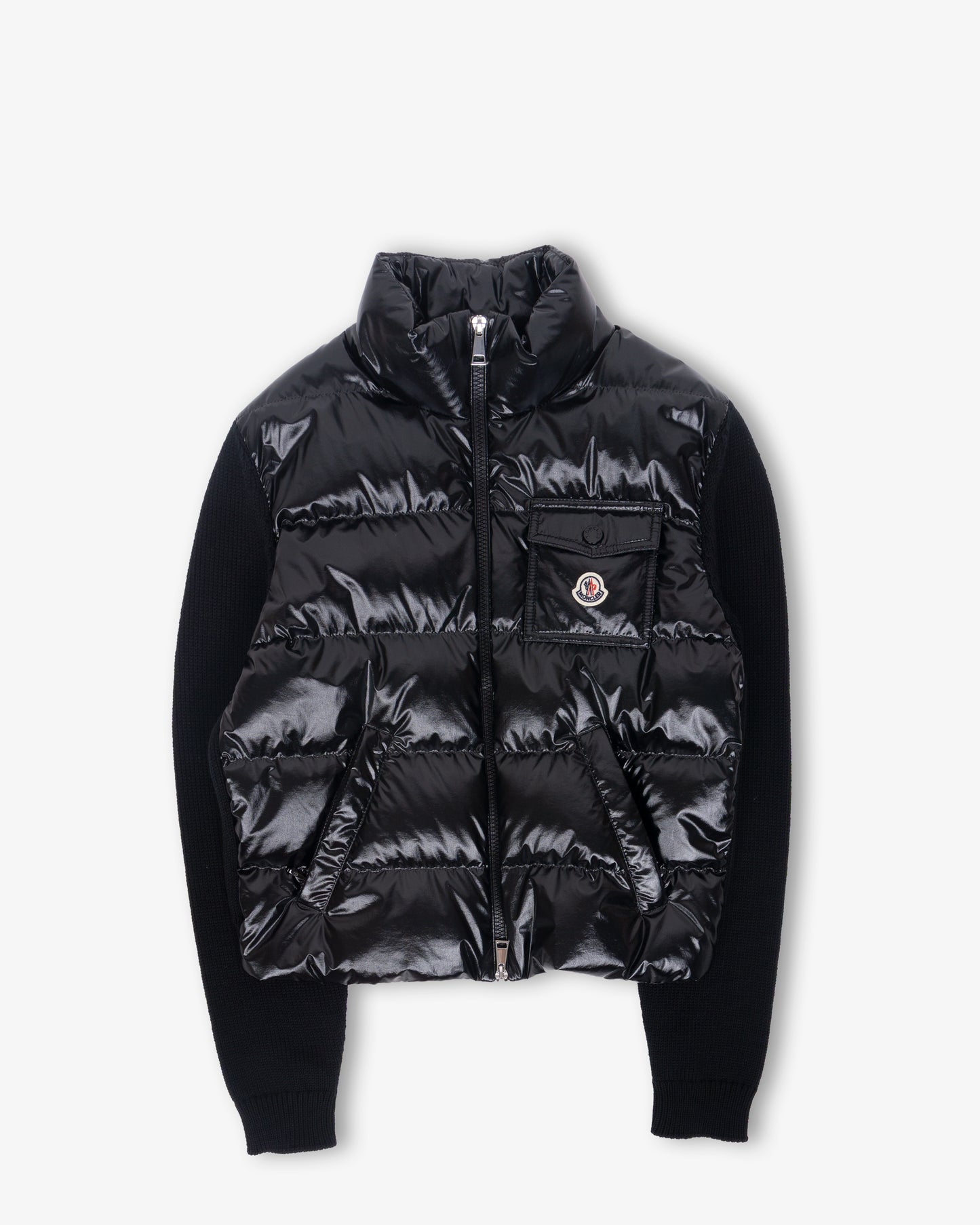 MONCLER Zip Up Cardigan Black