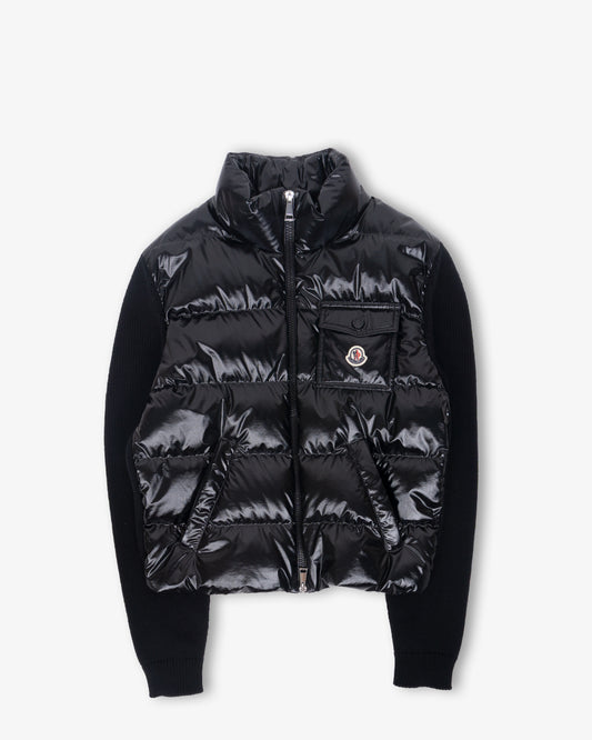 MONCLER Zip Up Cardigan Black