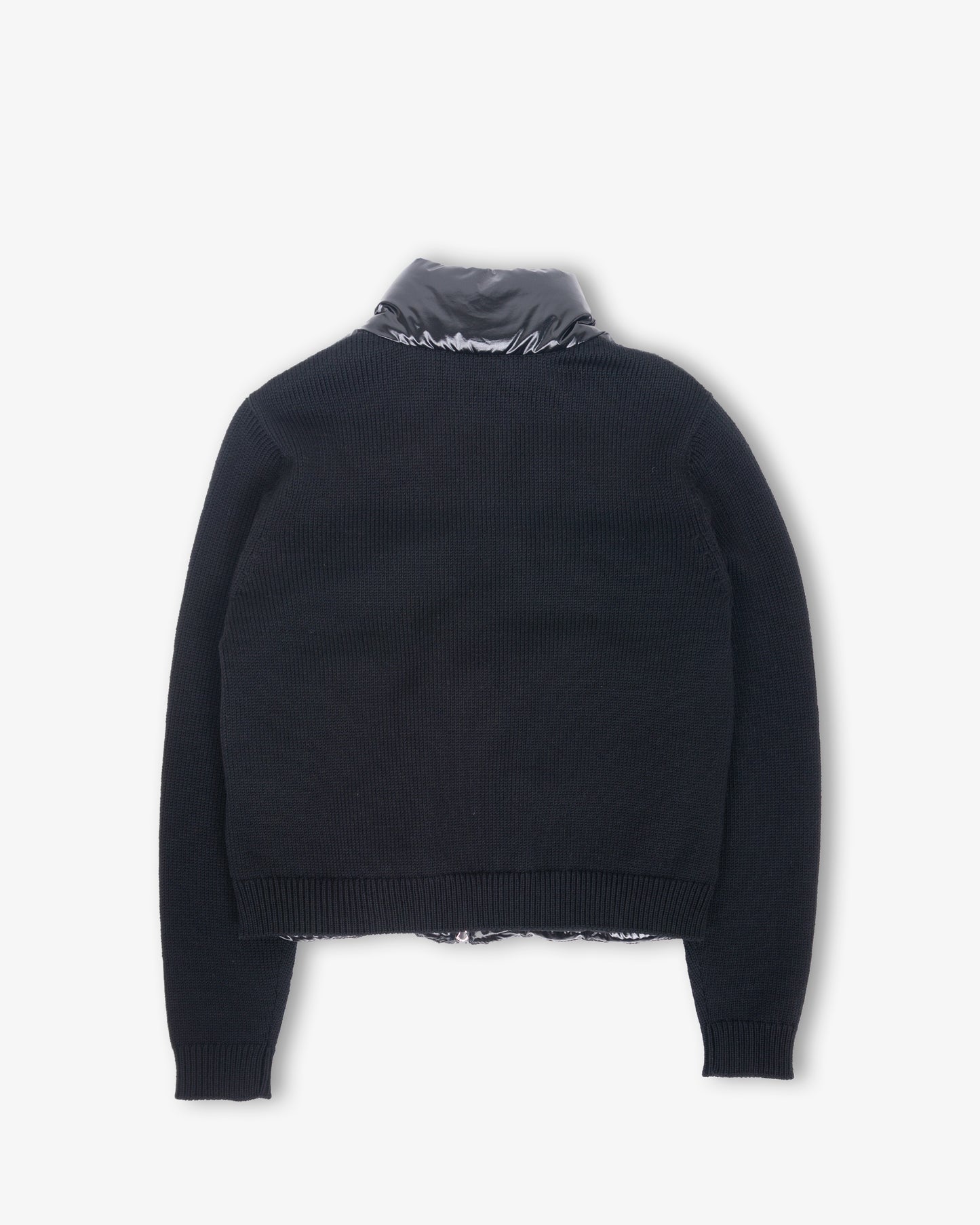 MONCLER Zip Up Cardigan Black