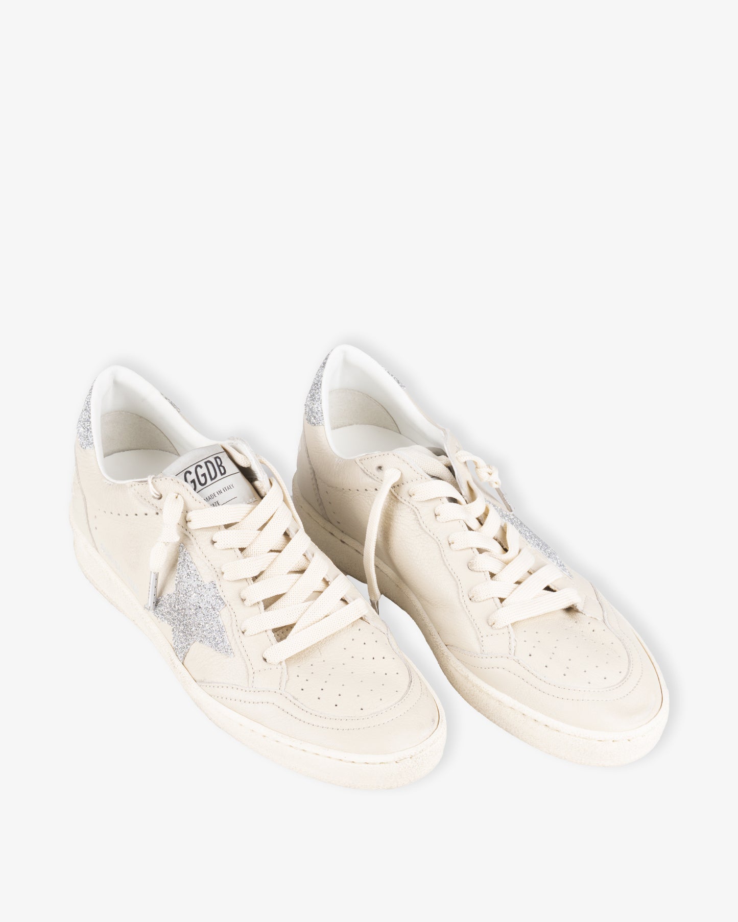 GOLDEN GOOSE Ballstar Nappa Upper Toe & Spur Crystal Star & Heel