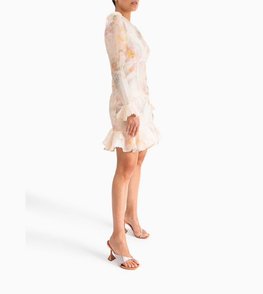 ZIMMERMANN- Crush FLower Mini Dress