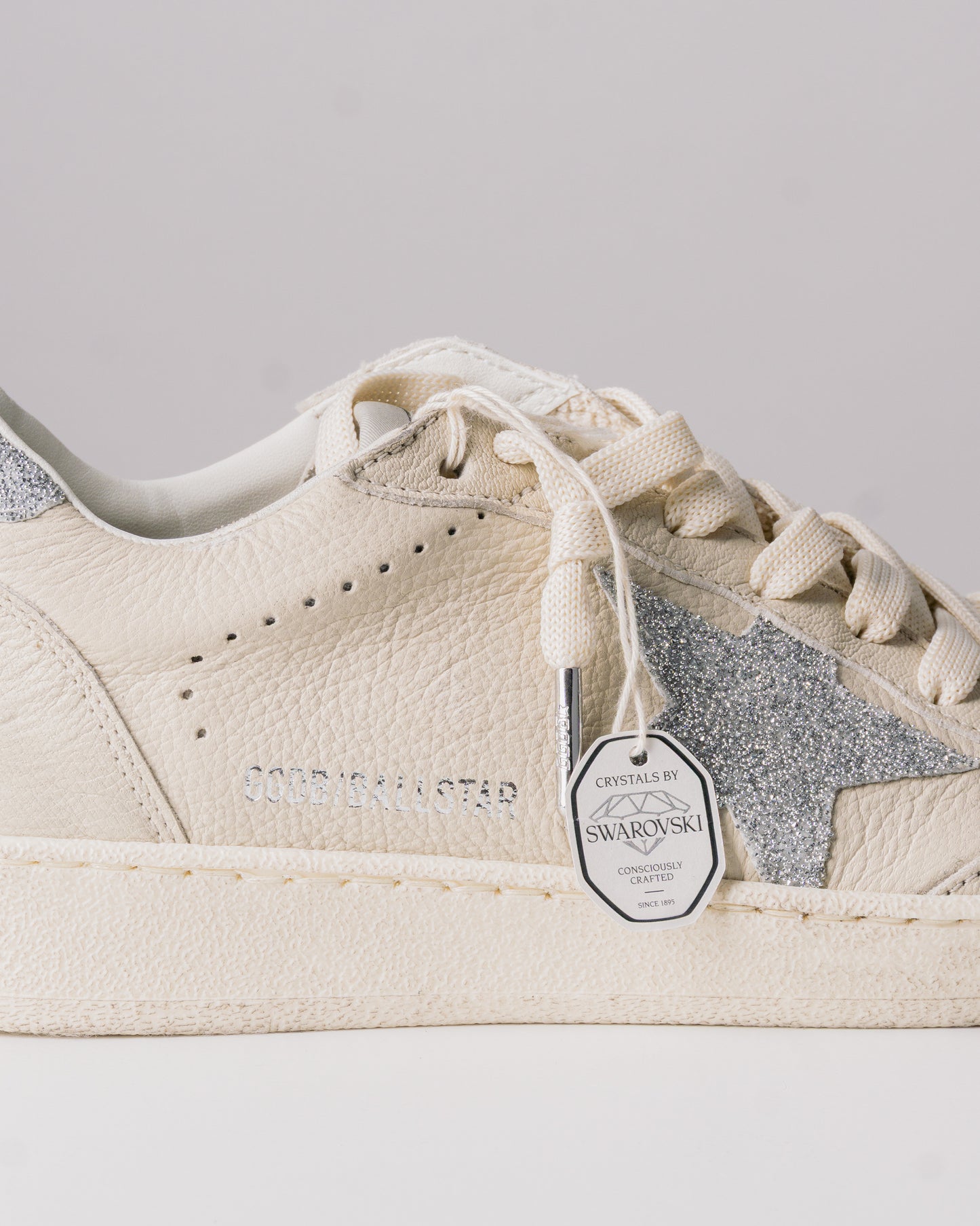 GOLDEN GOOSE Ballstar Nappa Upper Toe & Spur Crystal Star & Heel