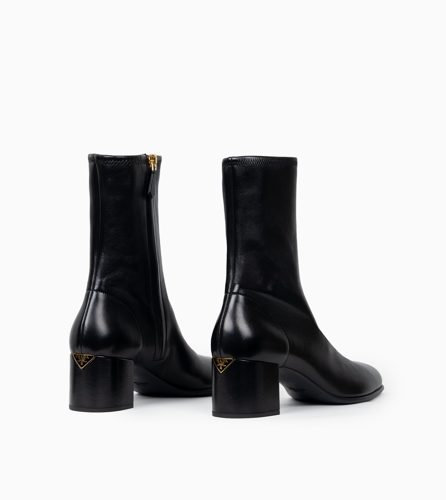 PRADA ANKLE BOOTS NAPPA STRECTCH NERO