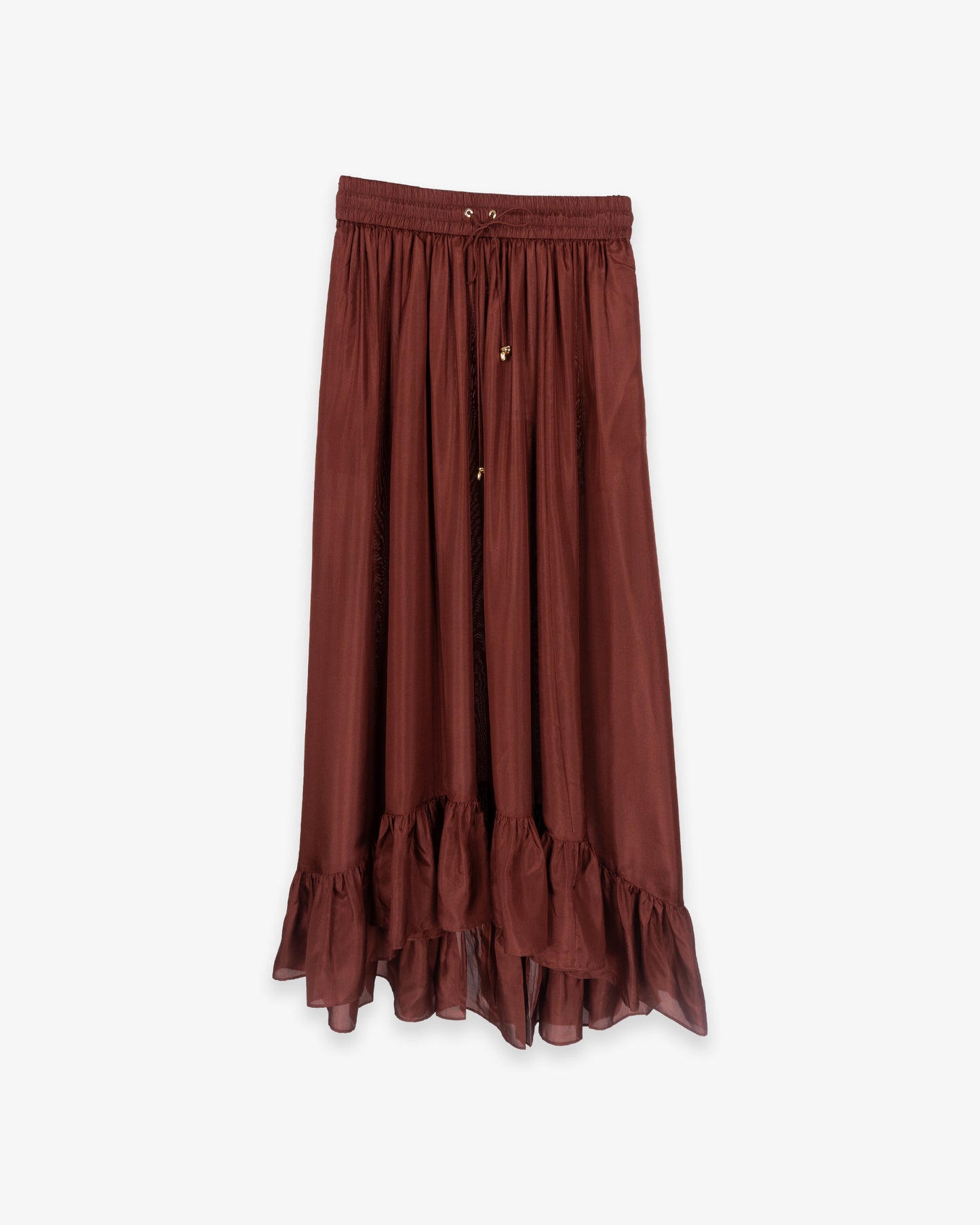 ZIMMERMANN Aster Maxi Skirt Merlot