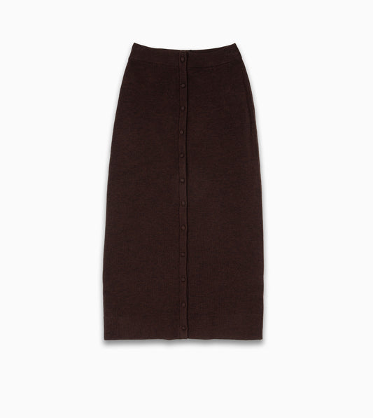 VICTORIA BECKHAM- Button Detail Midi Skirt