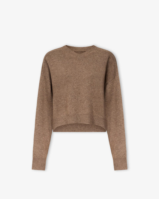 LOU LOU DE SAISON Anzor LDS V- Neck Sweater Nutmeg Melagne