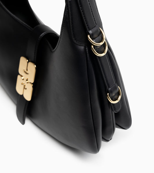 GANNI KAT Small Gold Bag  Black