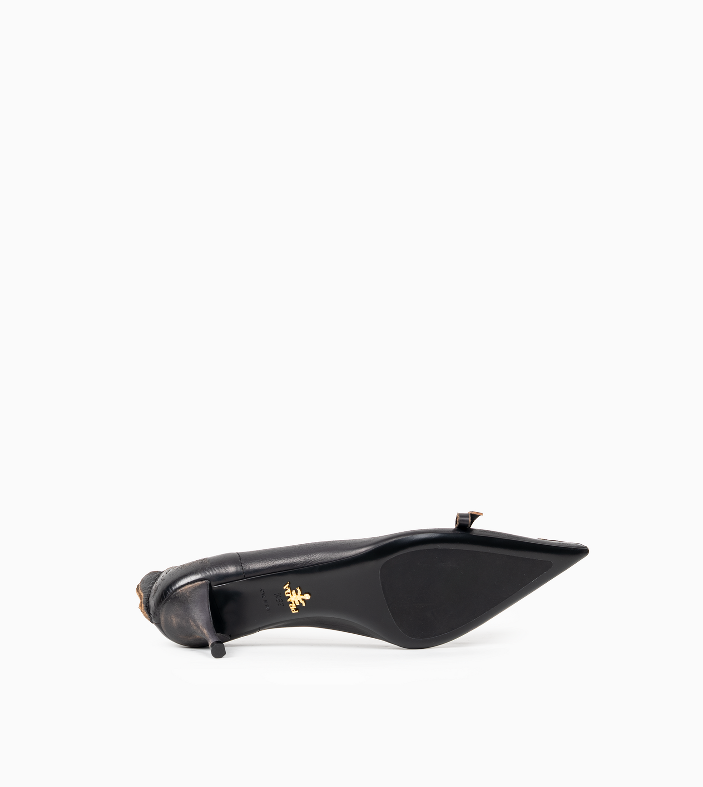 PRADA  PUMPS LEATHER VITELLO OLD