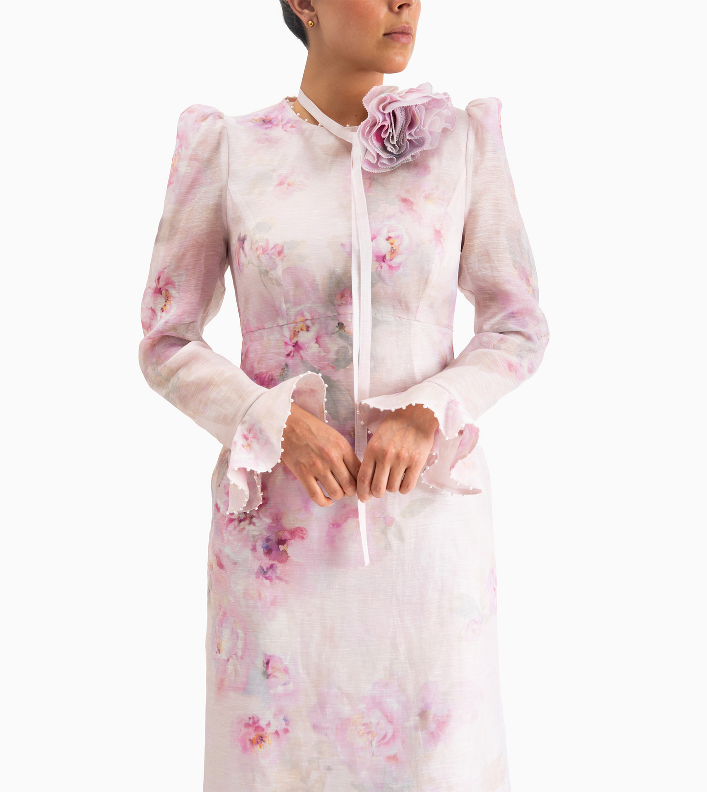 ZIMMERMANN- Crush Flower Midi Dress