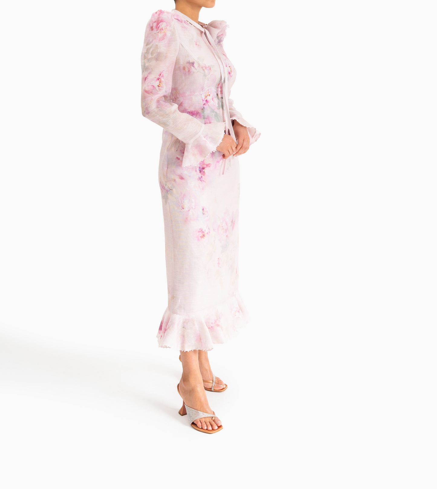 ZIMMERMANN- Crush Flower Midi Dress