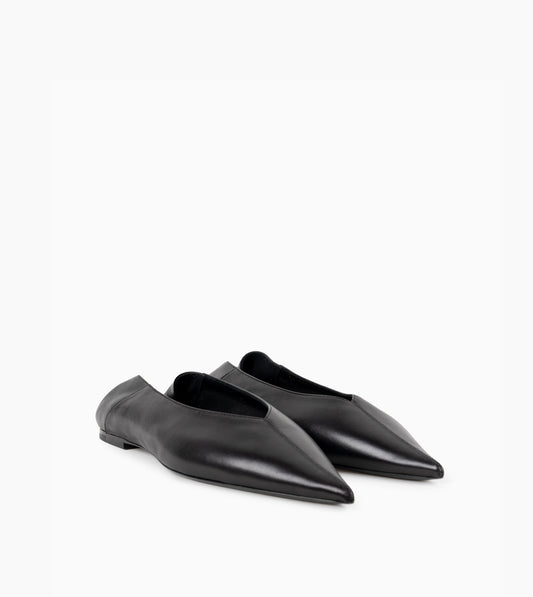 SAINT LAURENT- Leather Ballerinas