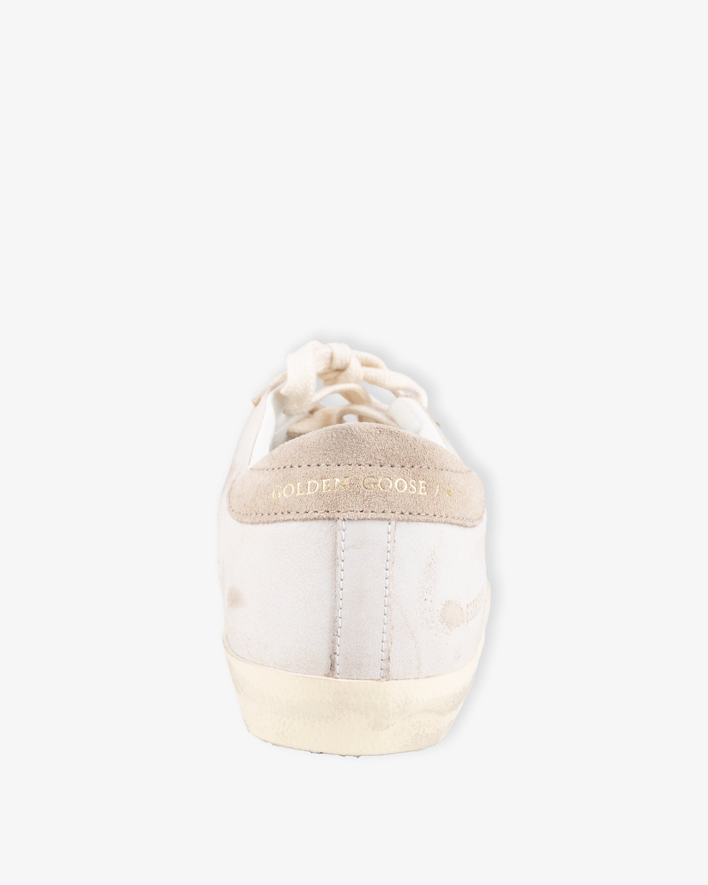 GOLDEN GOOSE Super Star Glitter & Leather Upper Leather Star Suede Heel