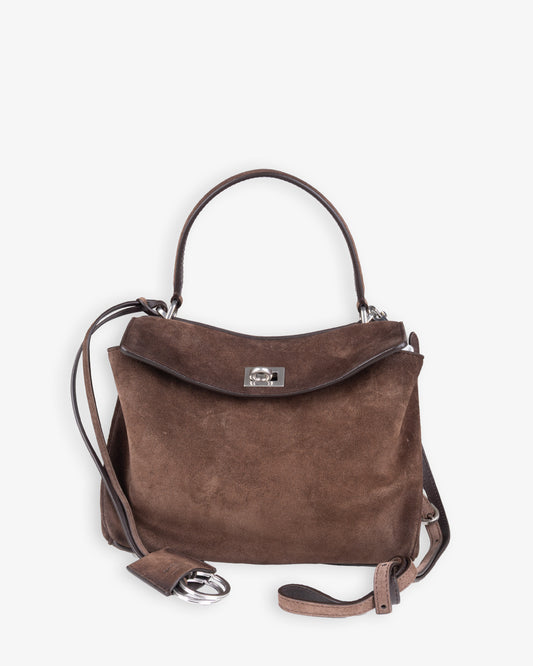 BALENCIAGA Rodeo top Handle Mini Bag Light Spresso