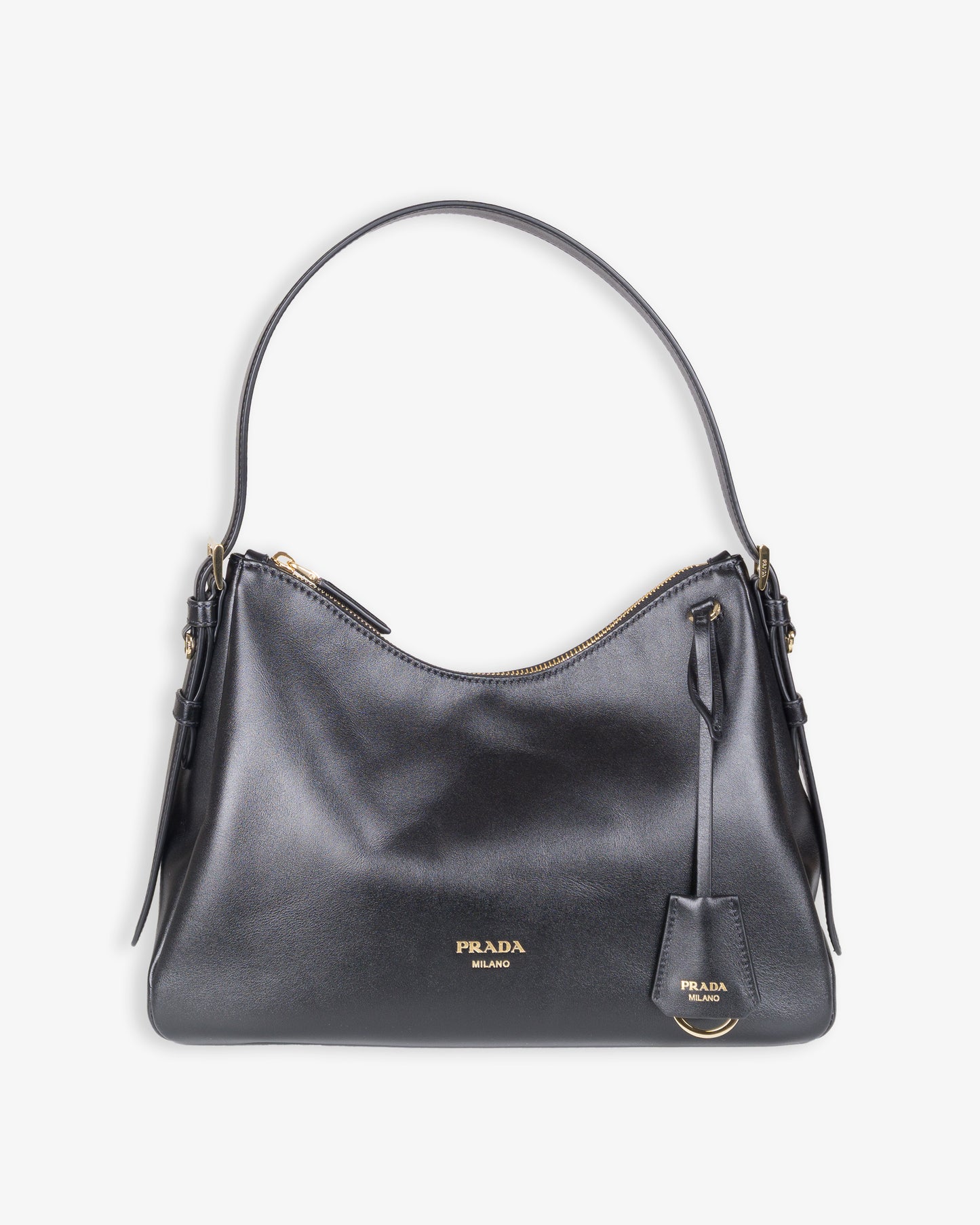 PRADA Leather Handbag Black