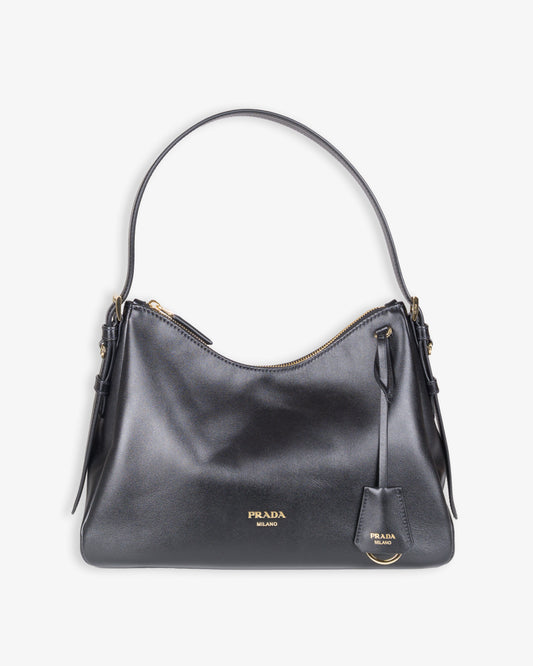 PRADA Leather Handbag Black