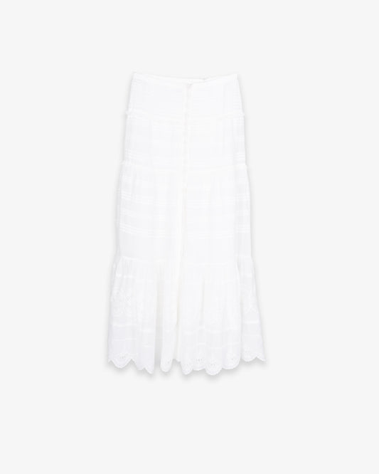 ISABEL MARANT Paoline Skirt White