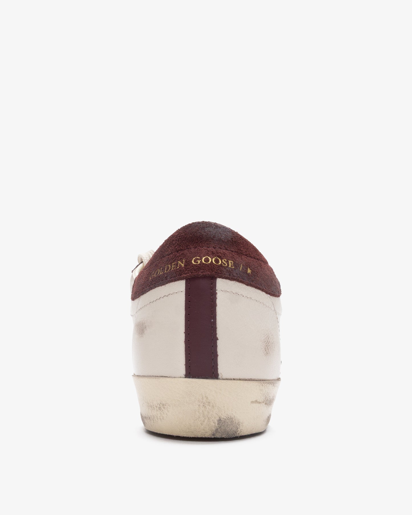 GOLDEN GOOSE Super Star Suede Toe & Heel Nappa Upper Cocco Printed Star