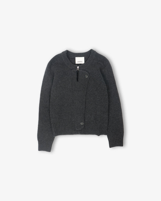 ISABEL MARANT Murielle Cardigan Dark Grey