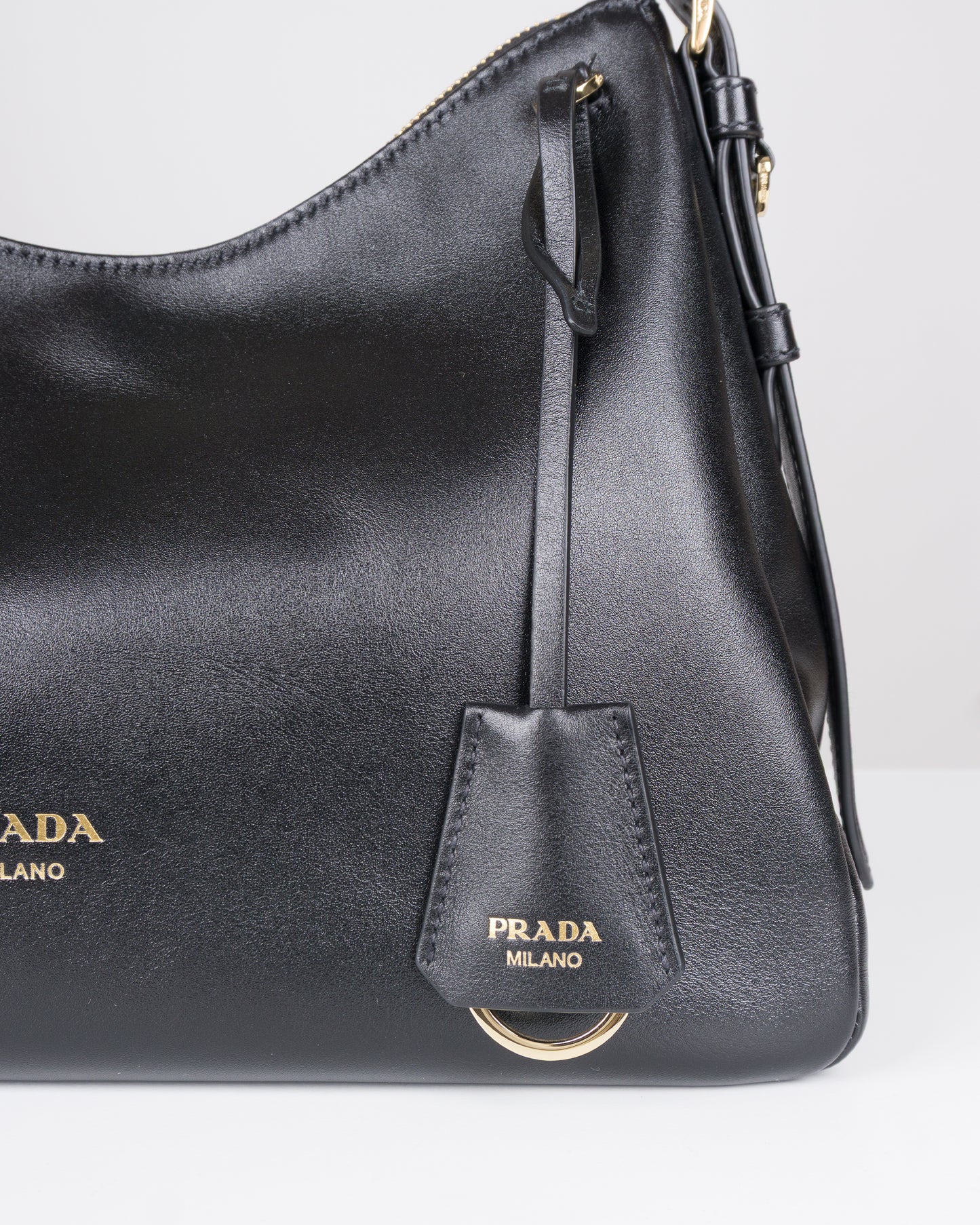 PRADA Leather Handbag Black