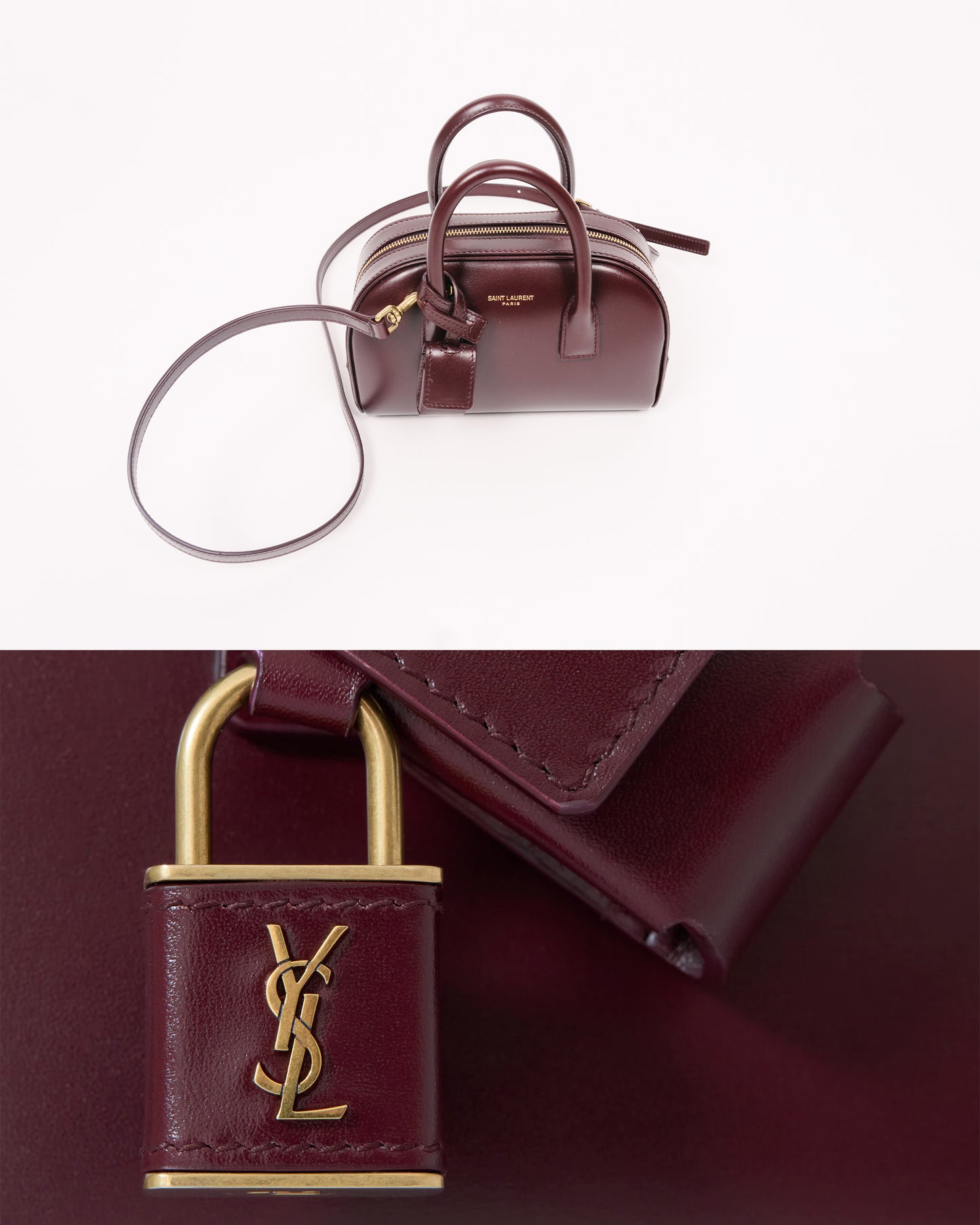 SAINT LAURENT YSL M. Bag Hot Wine