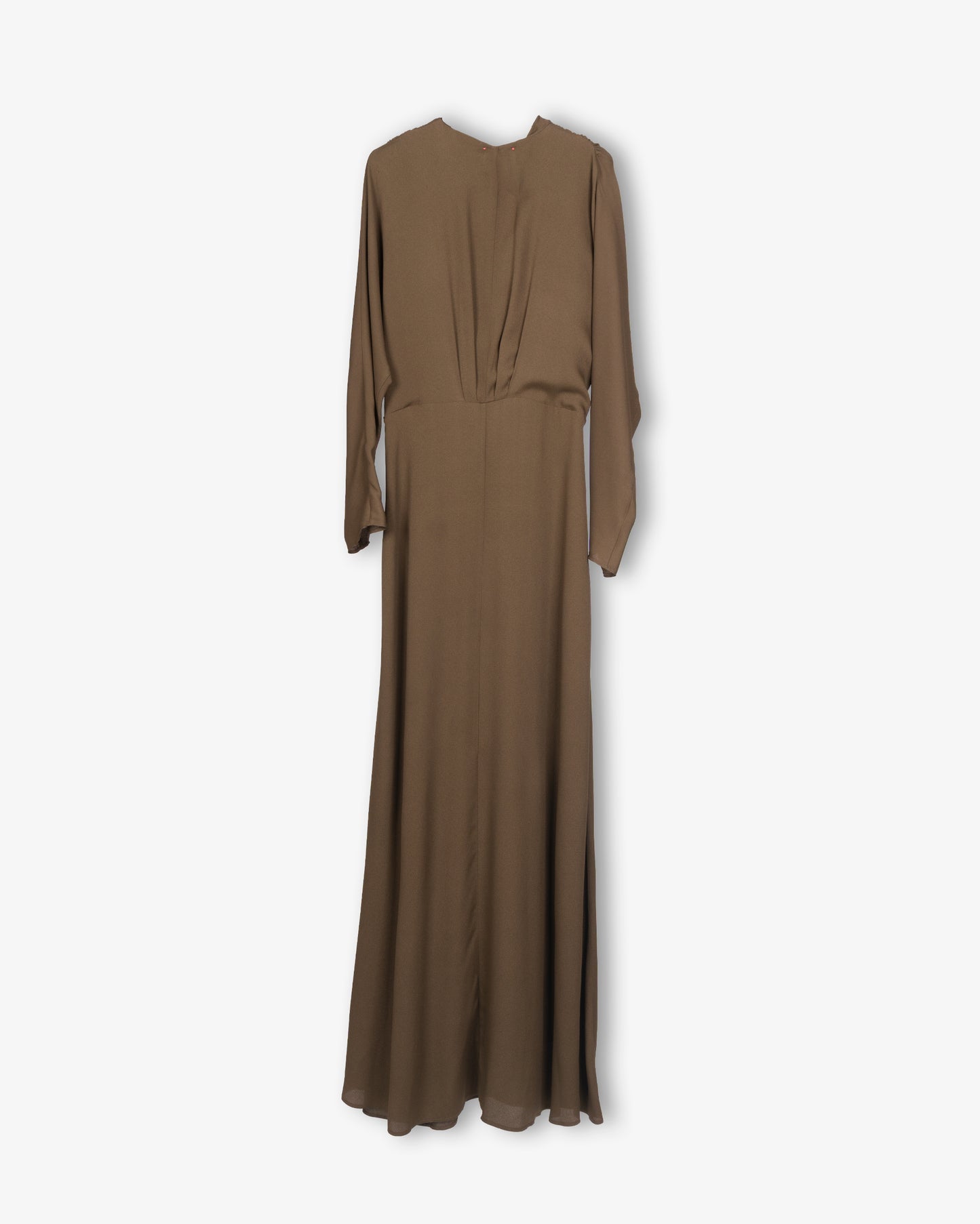 FORTE FORTE Mixed Silk Marocaine Sculpture Buckle Dress Oud