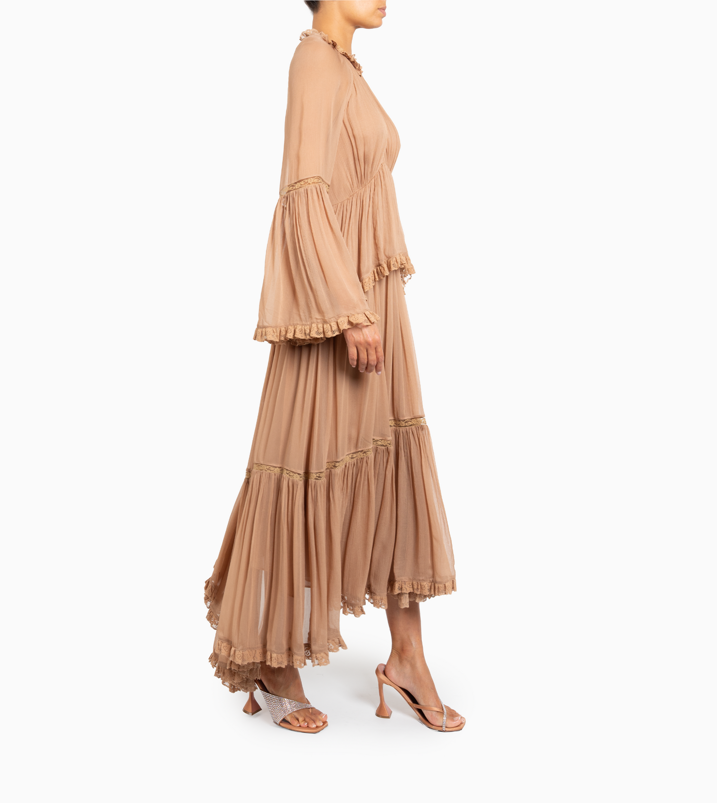 ZIMMERMANN- Hypnotic Peplum Flutter Dress