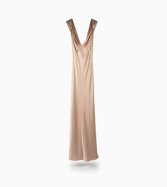 SAINT LAURENT- Silk Dress