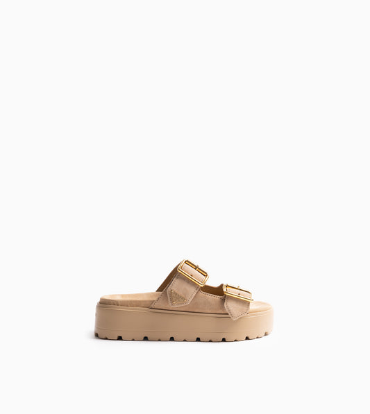 PRADA Leather Sandals Ecru