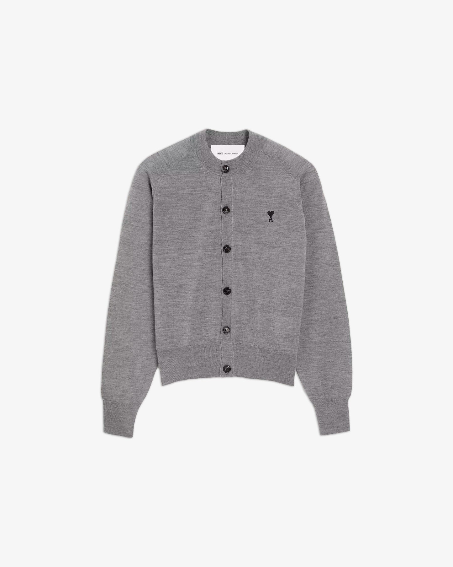 AMI PARIS Extrafin ADC Cardigan Grey