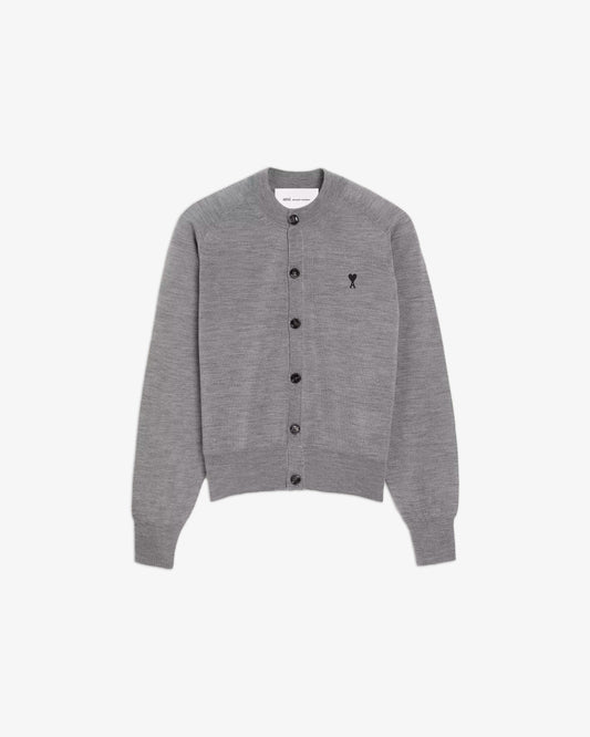 AMI PARIS Extrafin ADC Cardigan Grey