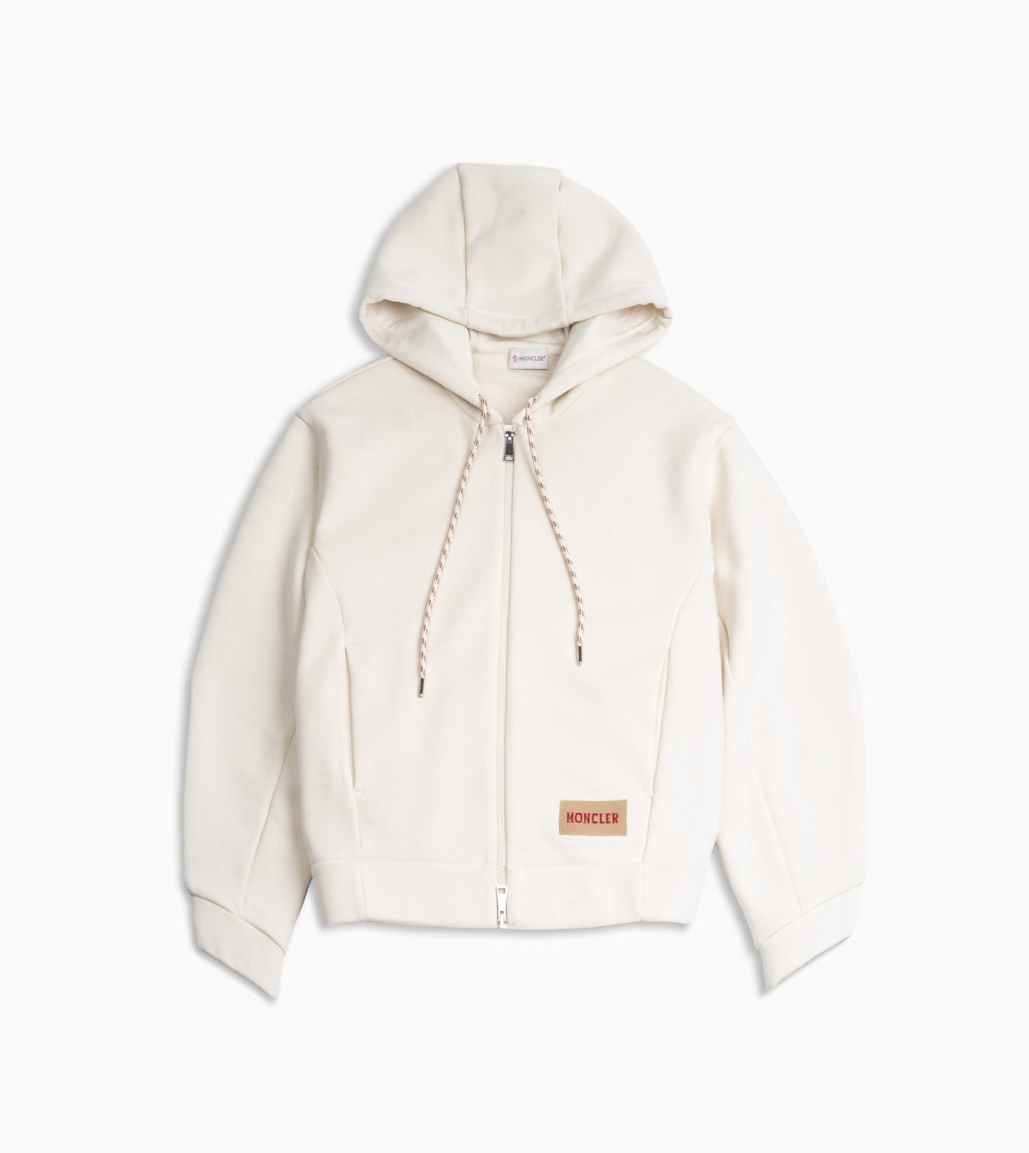 MONCLER Zip Up Cardigan Beige