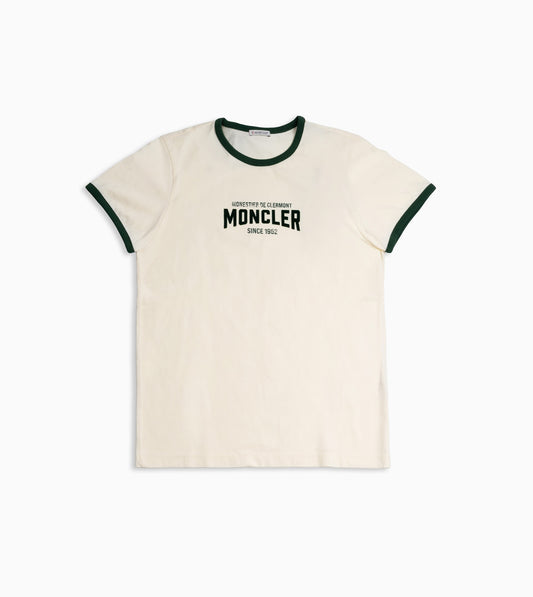 MONCLER SS T-Shirt Logo Beige