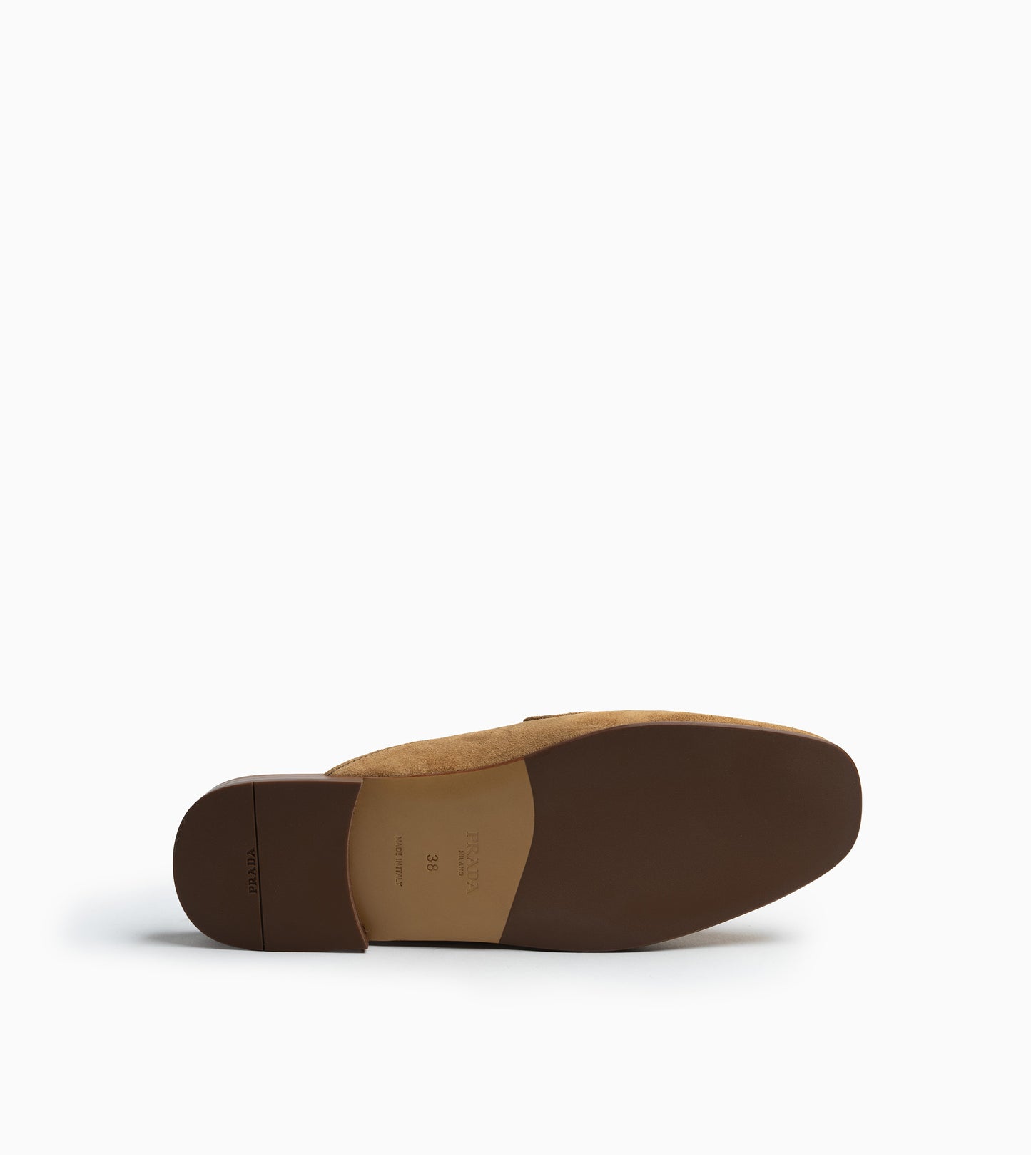 PRADA Loafers Leather Cannella