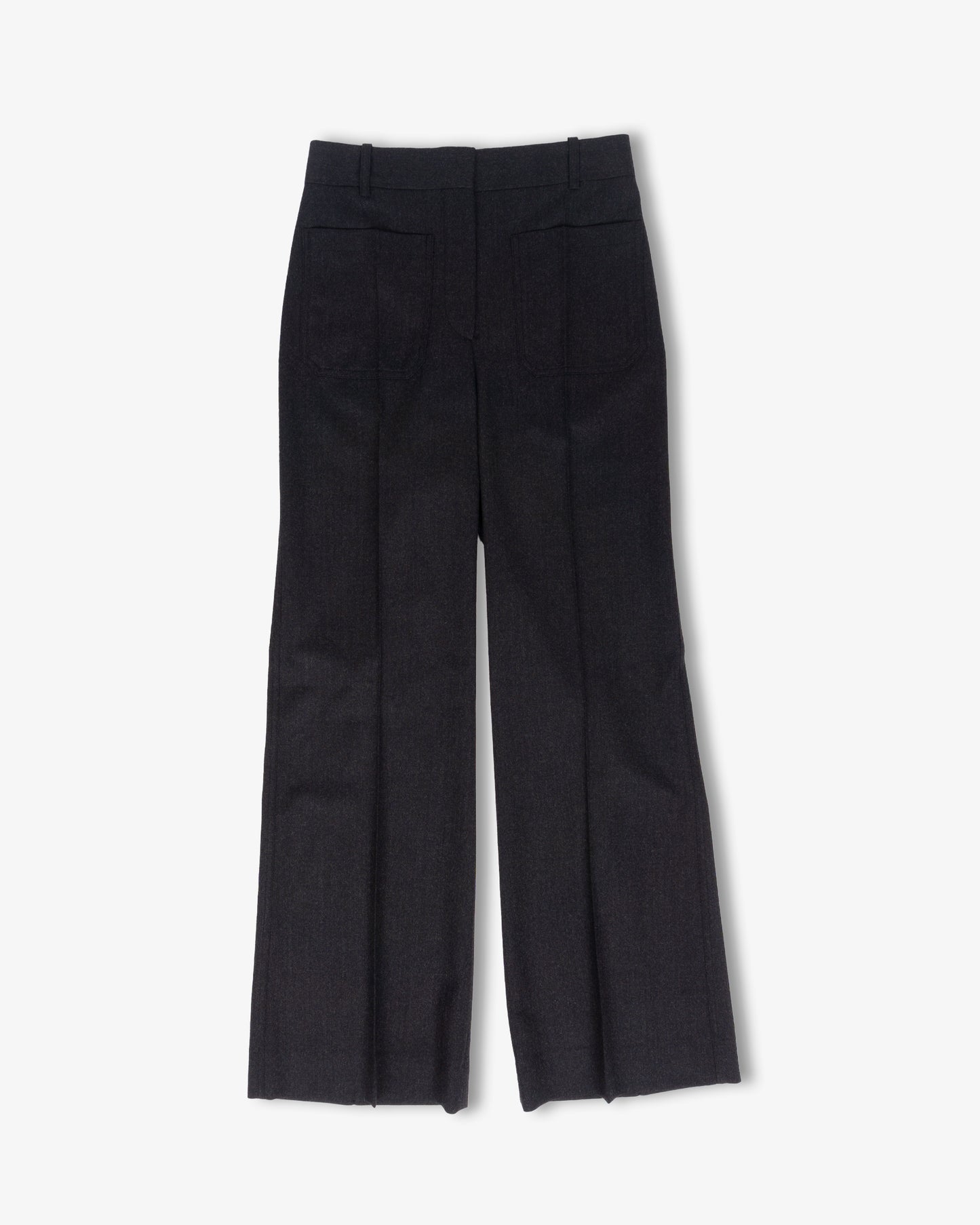 VICTORIA BECKHAM Alina Trousers Grey Melagne