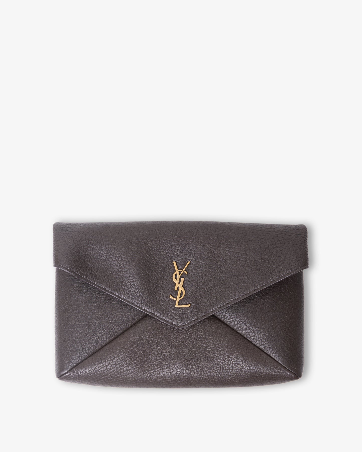 SAINT LAURENT YSL Pouch Envelope Chocolate