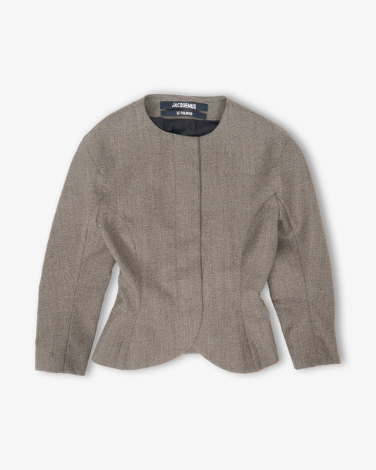 JACQUEMUS La veste Palmier Dark Brown