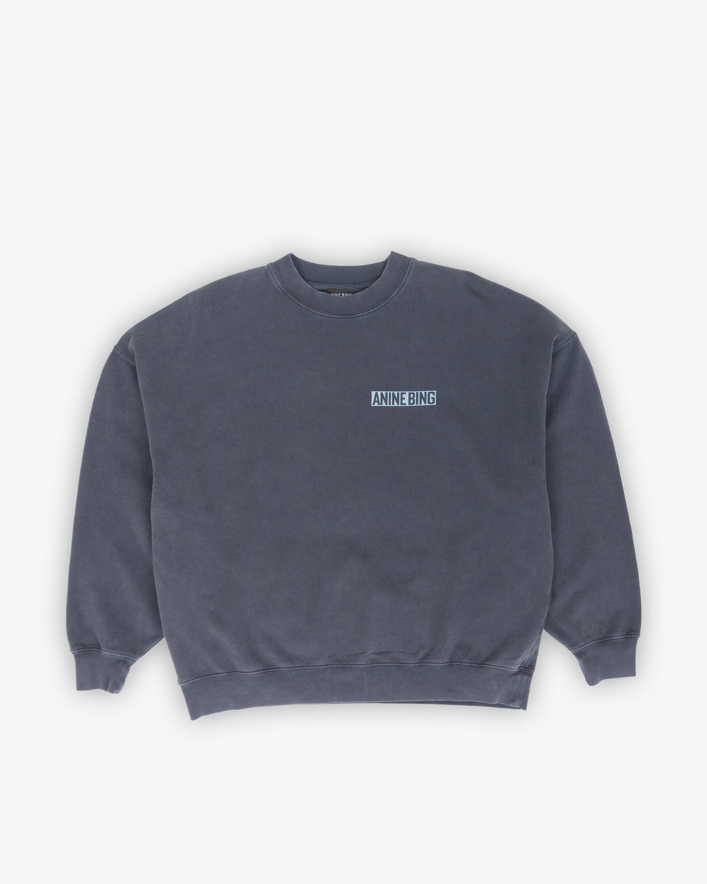 ANINE BING Miles Sweatshirt Palm Washed Black