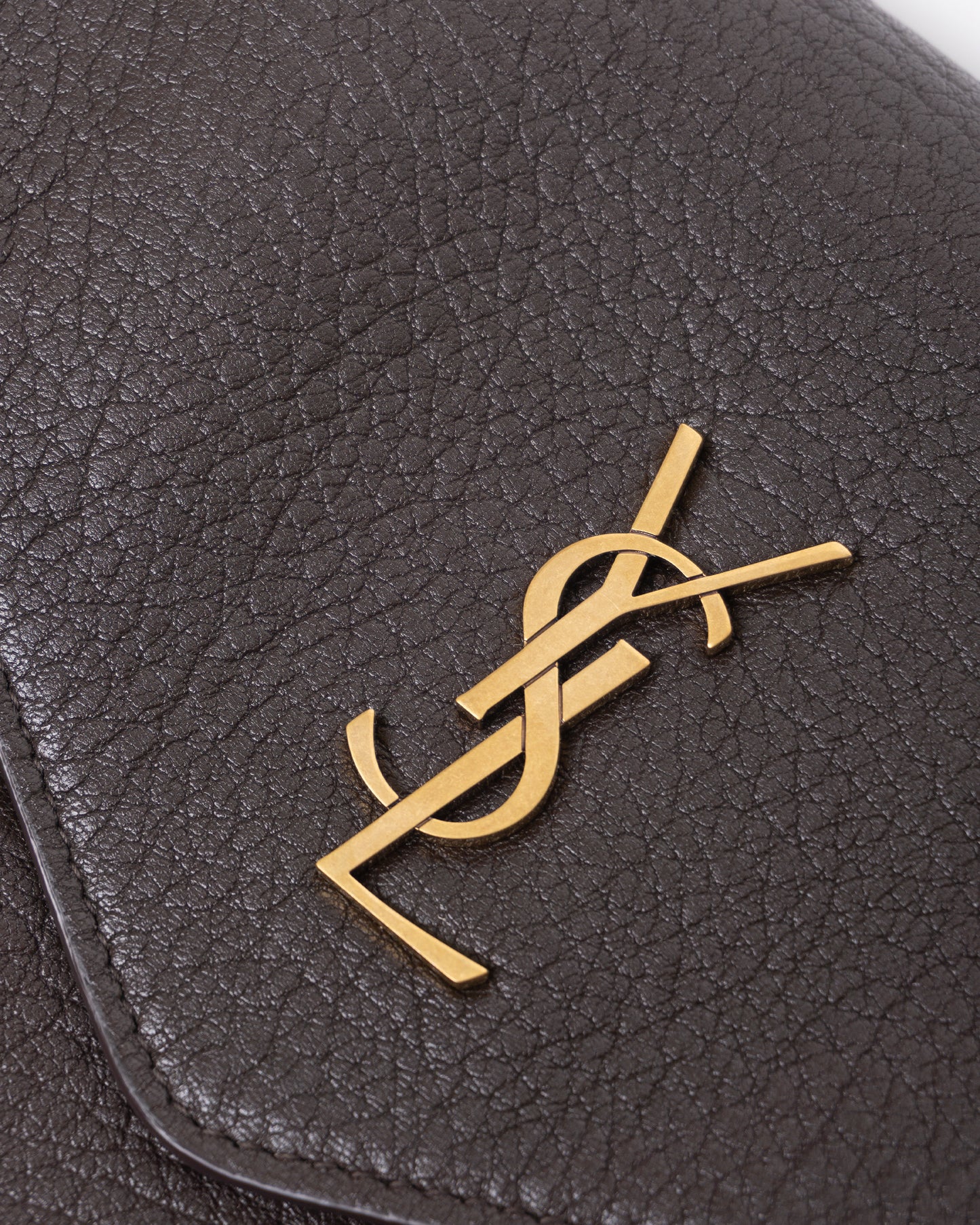 SAINT LAURENT YSL Pouch Envelope Chocolate