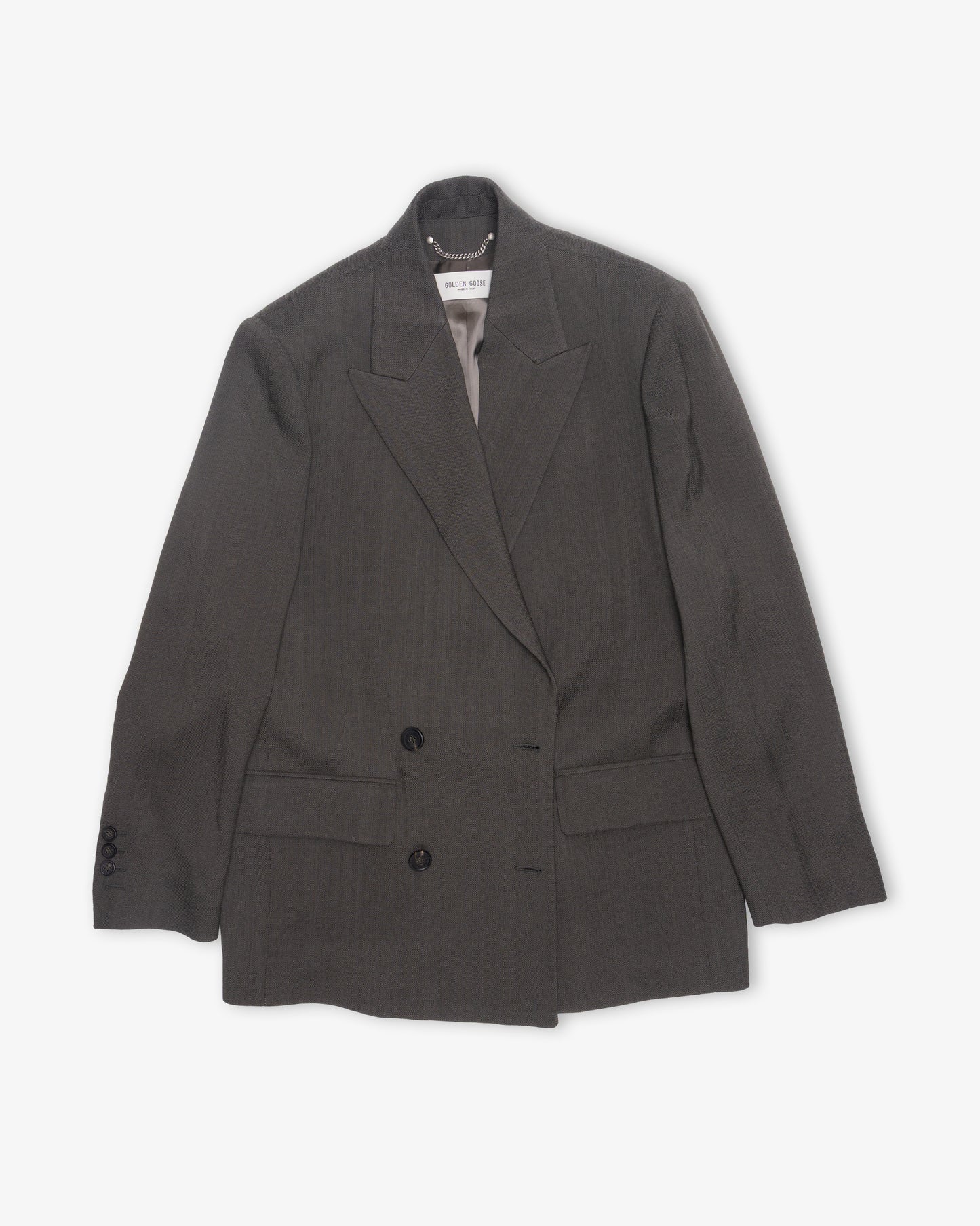 GOLDEN GOOSE Journey W´s DB Blazer with Coulisse Textured Viscose Faux Uni
