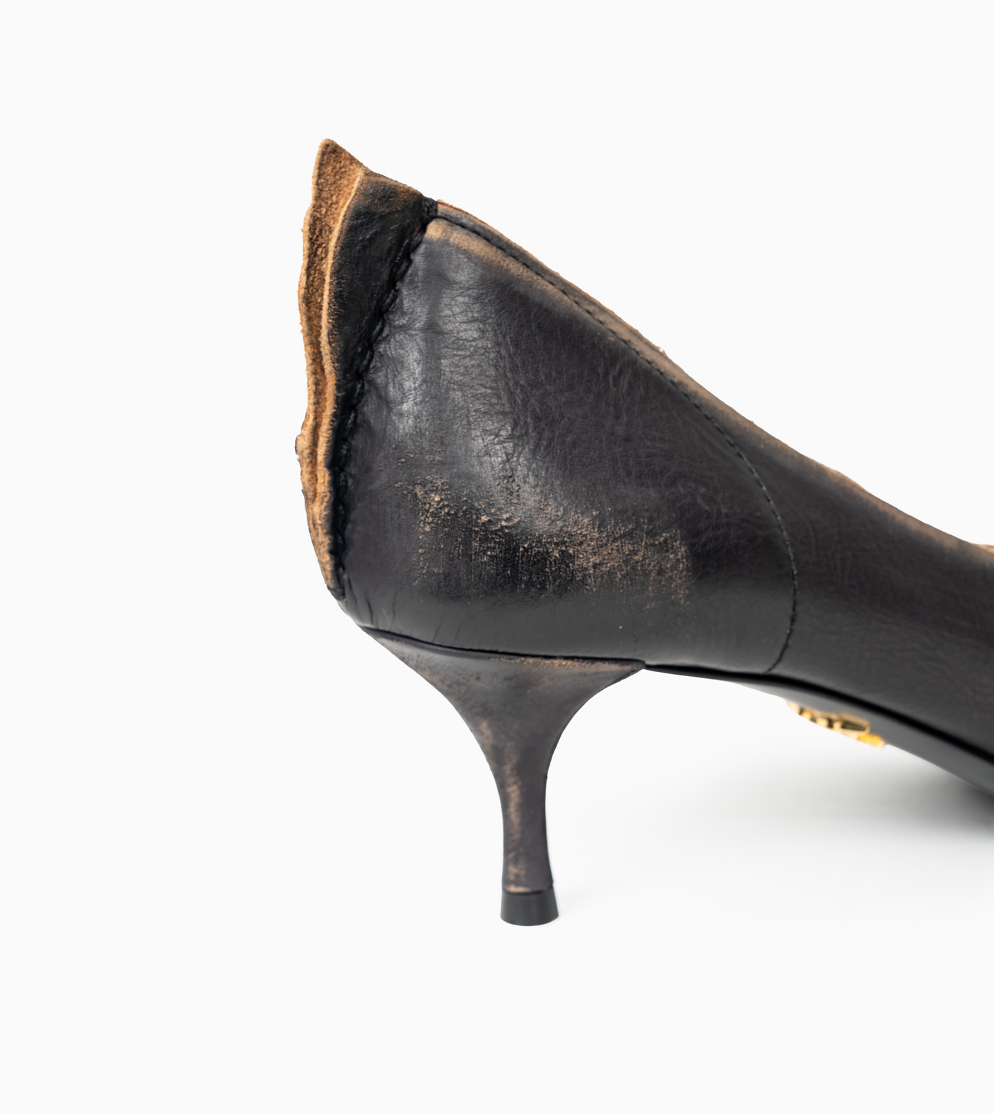 PRADA  PUMPS LEATHER VITELLO OLD