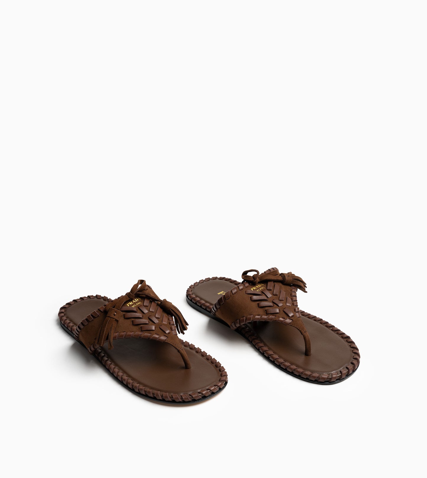PRADA Thongs Cacao