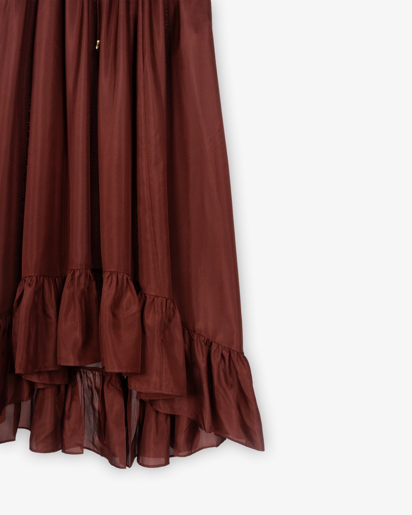 ZIMMERMANN Aster Maxi Skirt Merlot