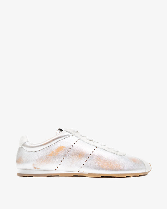 MIU  MIU Lace-Up Shoes Argento+Talco