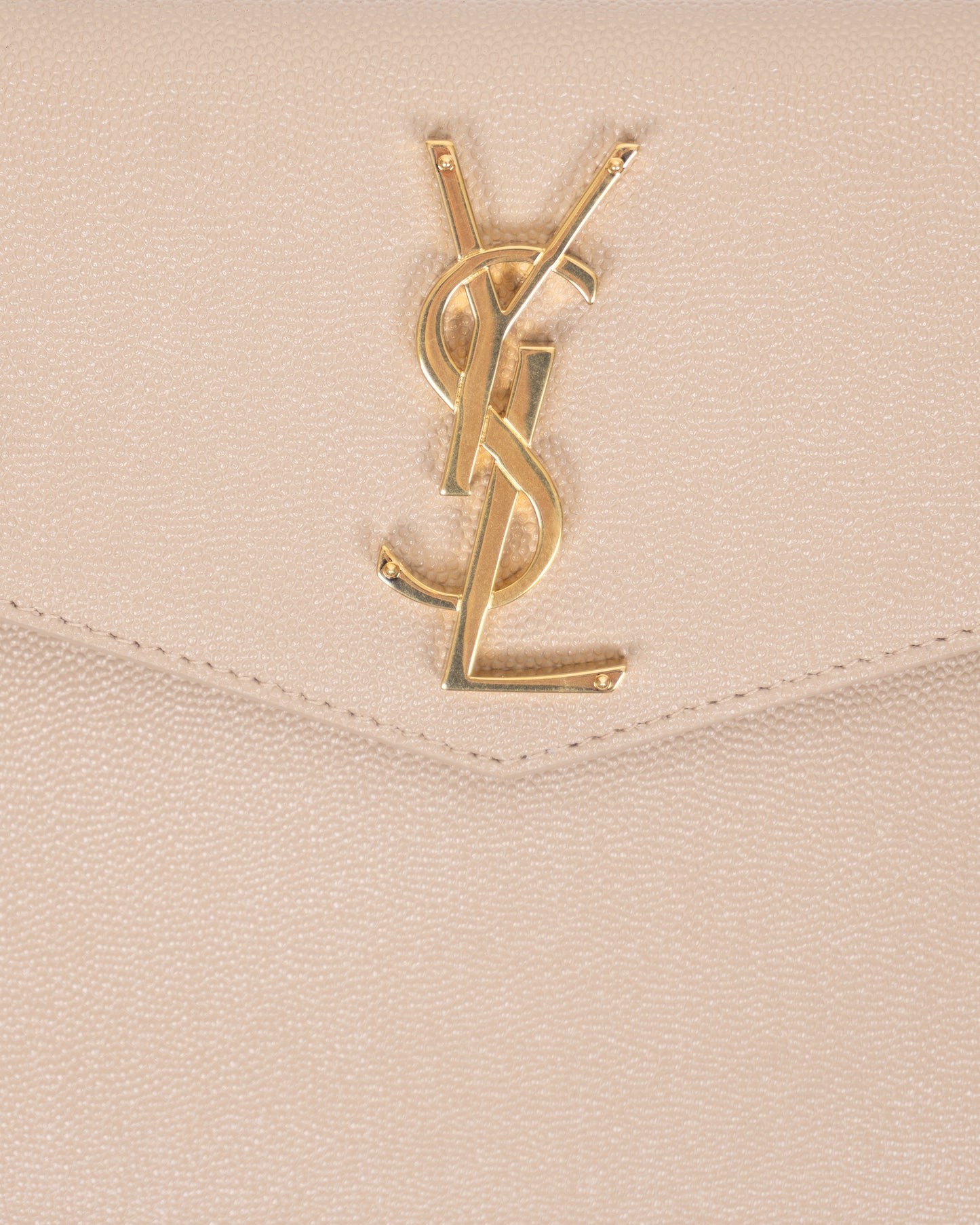 SAINT LAURENT Pouch Medium Dark Beige