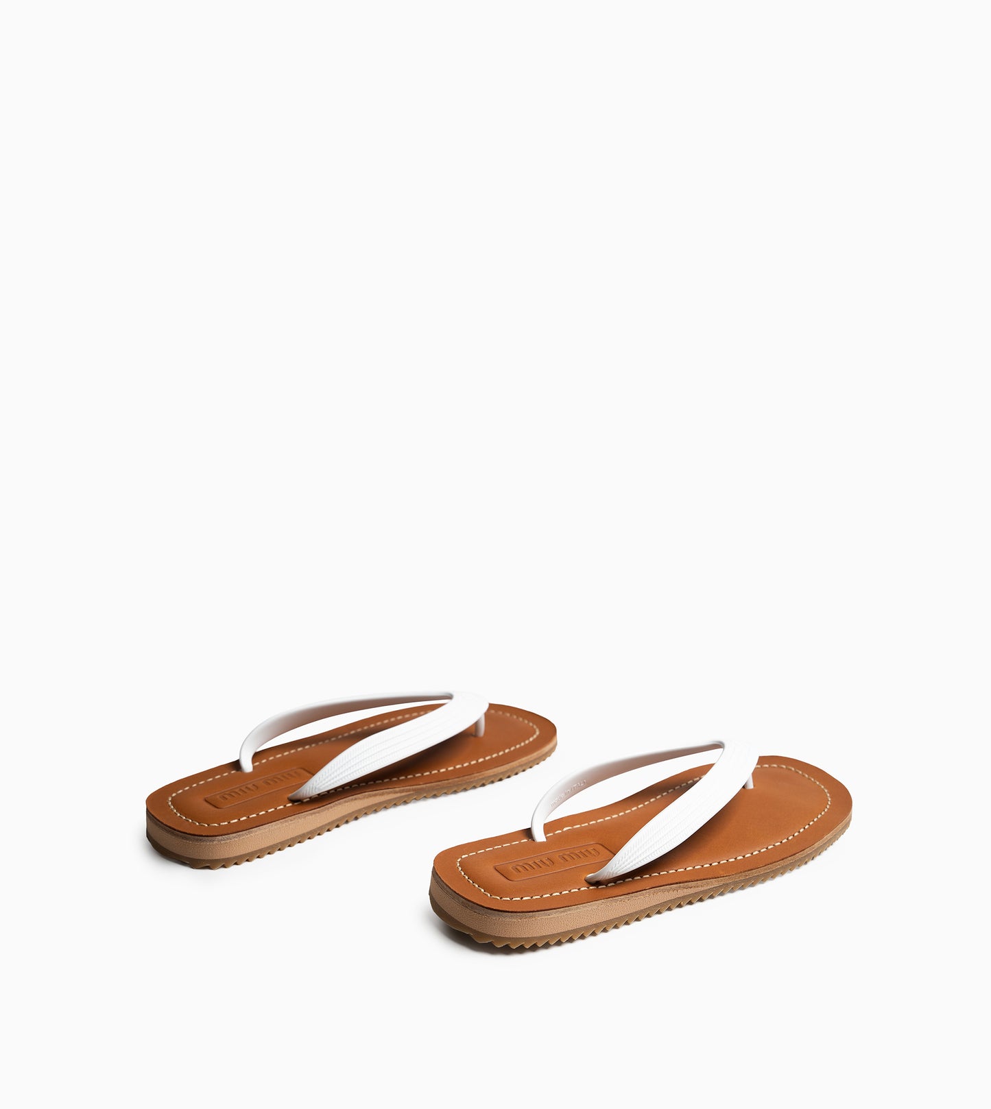 MIU MIU Plastic Thongs White