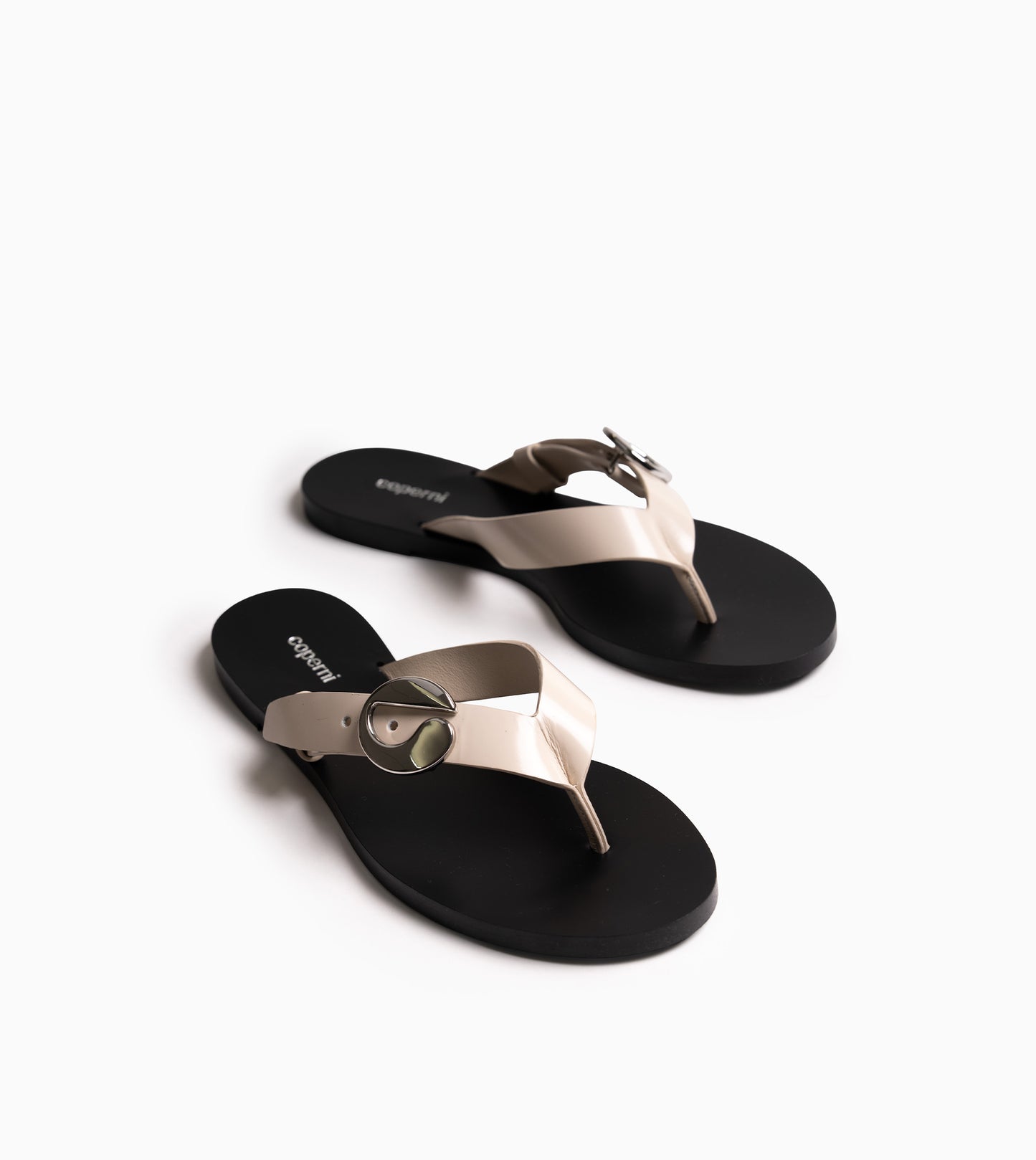 COPERNI C log Flip Flops Beige