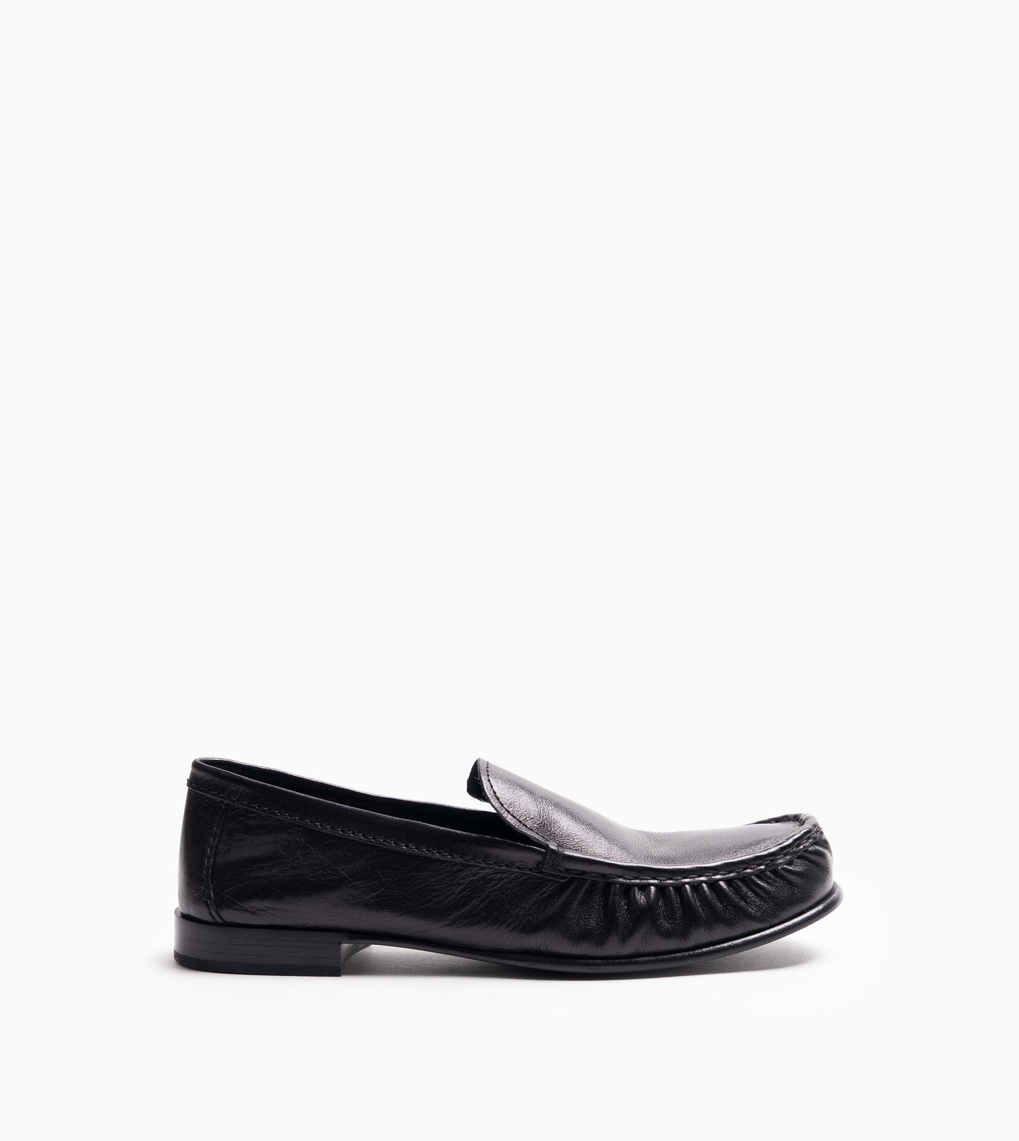 MIU MIU LOAFER BUFALO LEATHER BLACK