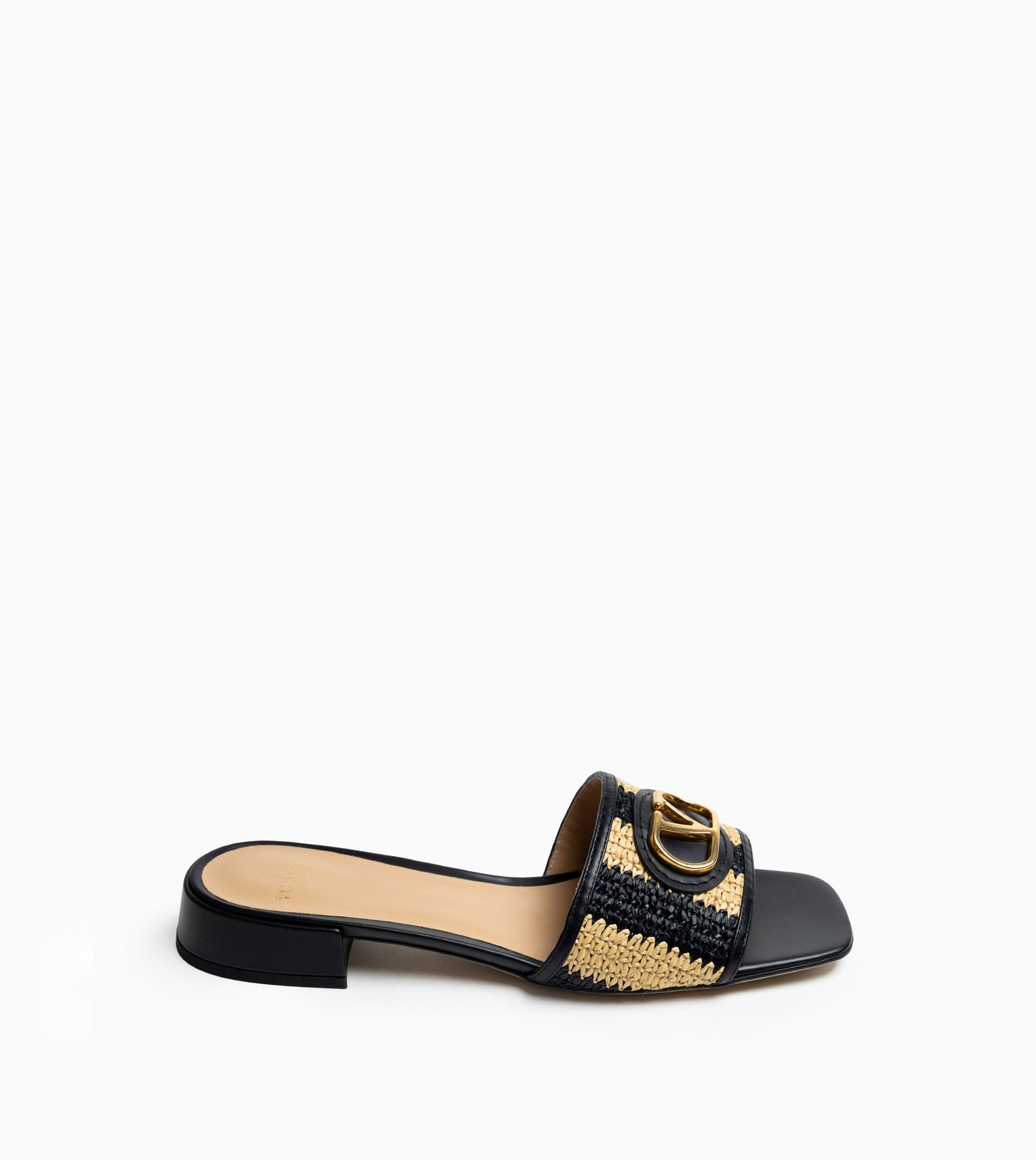 VALENTINO Vlogo Signature Slide  Naturale