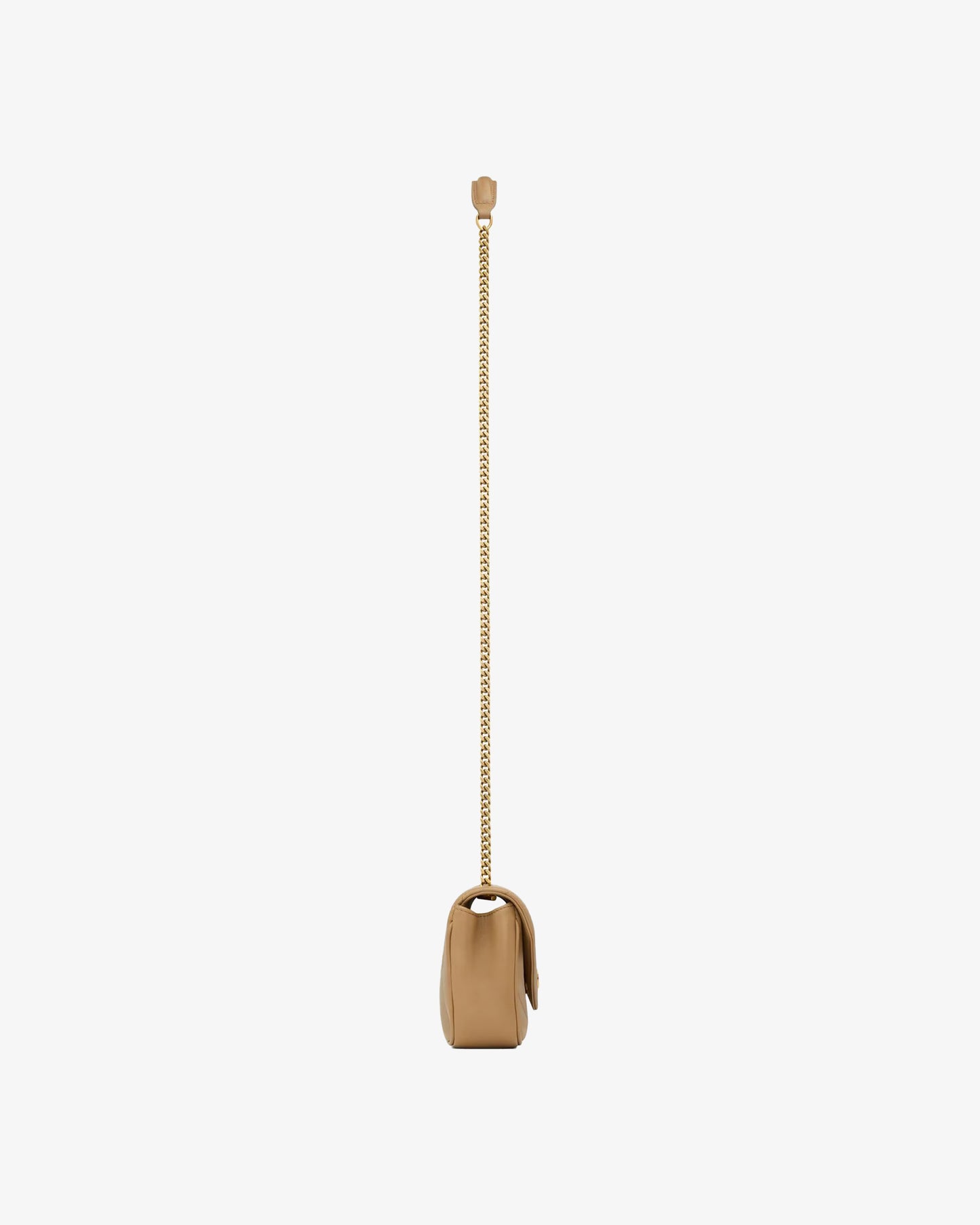 SAINT LAURENT YSL M.Bag with Removable Chain Natural Tan