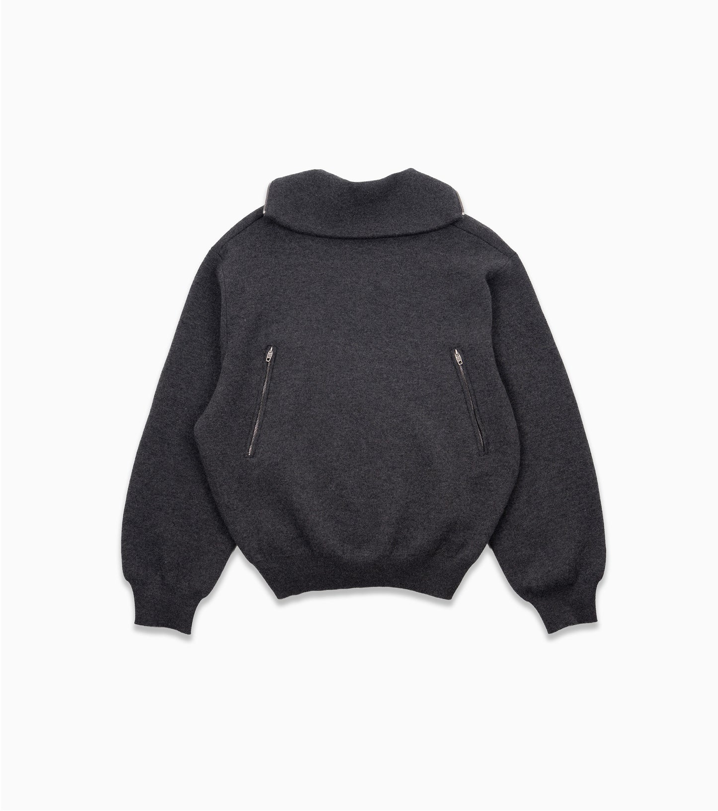 BALENCIAGA back to front TURTLENECK SWEATER GREY